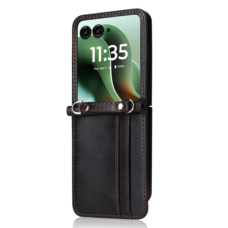 Coque Motorola Razr 60 Ultra Porte-Cartes et Bandoulière