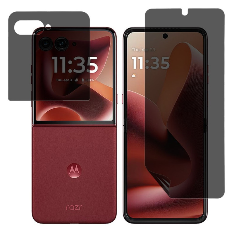 Ensemble de Protections Écran Anti-Espion pour Écran Motorola Razr 60 Ultra 5G