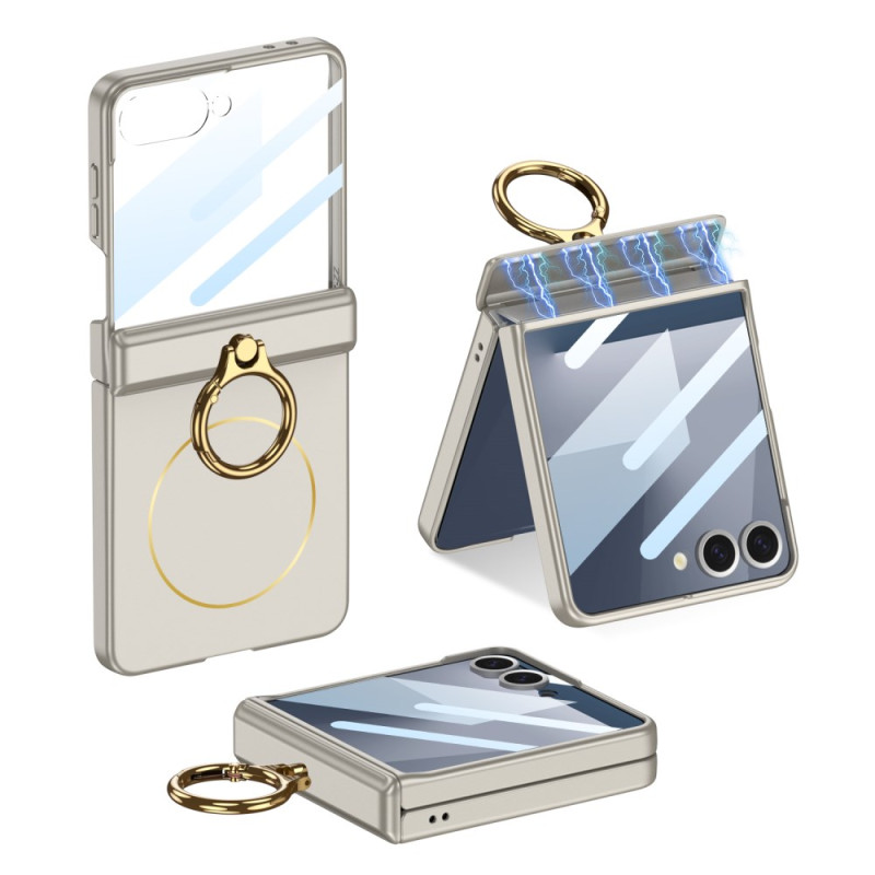 Coque Samsung Galaxy Z Flip 7 Magnétique avec Anneau-Suupport GKK