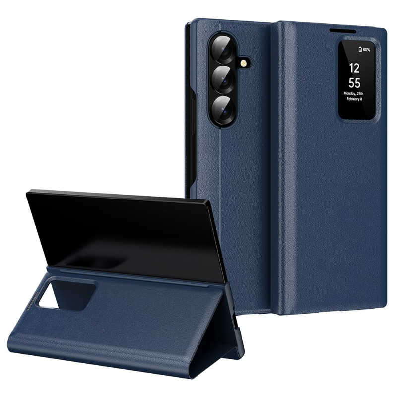 Étui Samsung Galaxy Z Fold 7 Porte-Cartes et Fenêtre Intelligente