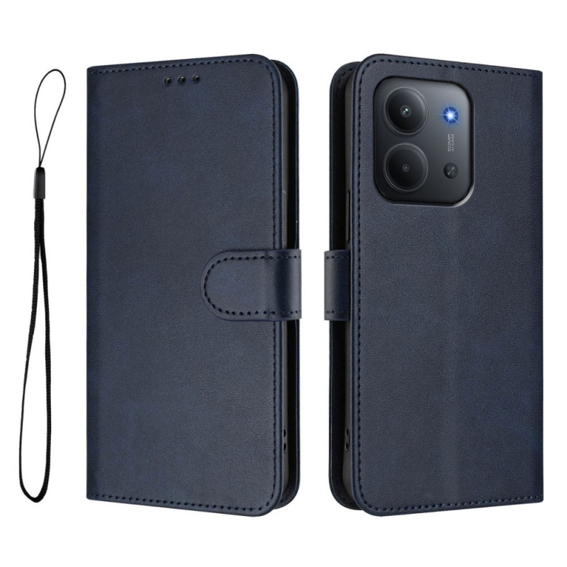 Housse Xiaomi Redmi 15C Effet Cuir Protection RFID
