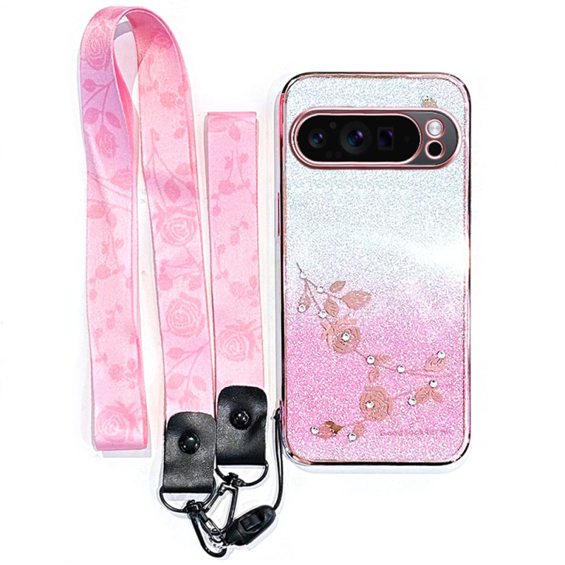 Coque Google Pixel 10 Pro XL Strass à Lanière KADEM