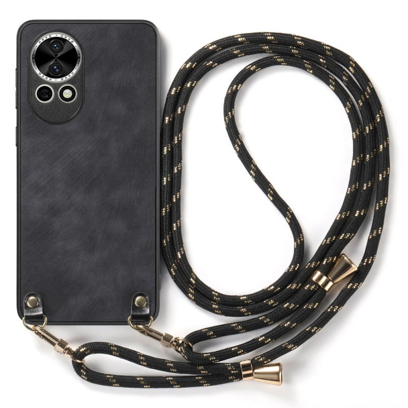 Coque à Cordon Huawei Nova 13 Simili Cuir Rétro