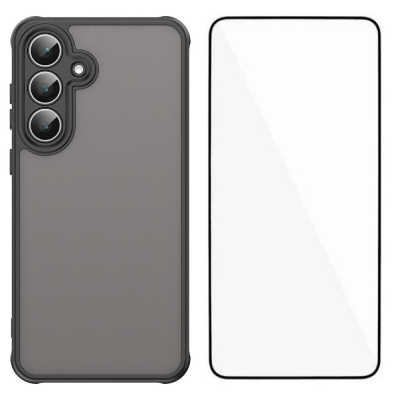 Coque Samsung Galaxy S25 FE Semi-Transparente avec Protecteur Écran