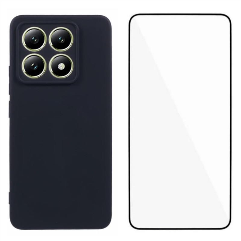 Coque Xiaomi 14T Silicone Mat avec Protecteur Écran