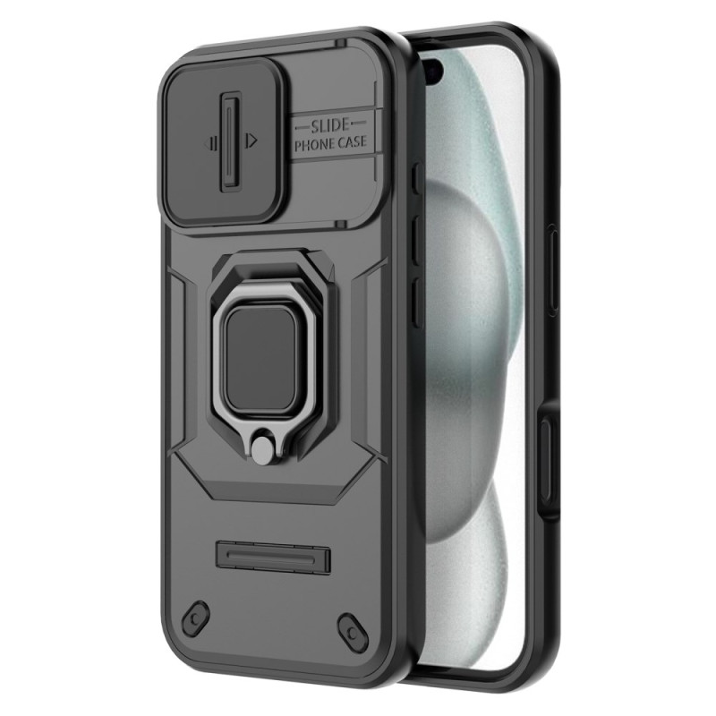 Coque iPhone 17 Ring Résistante avec Protecteur Caméra