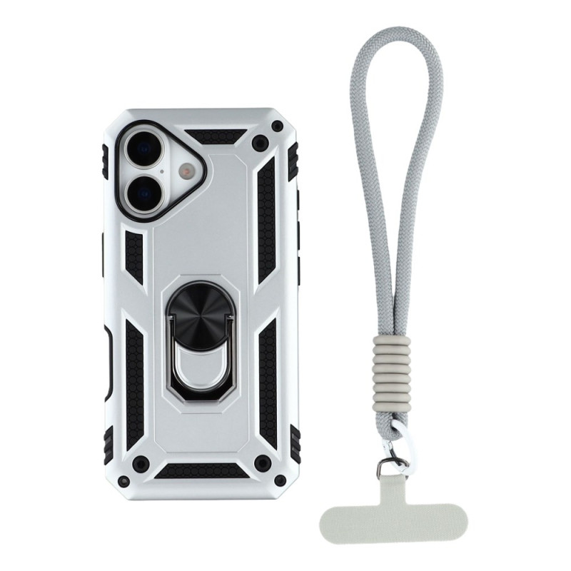 Coque iPhone 17 Support Rotatif 360° et Lanière