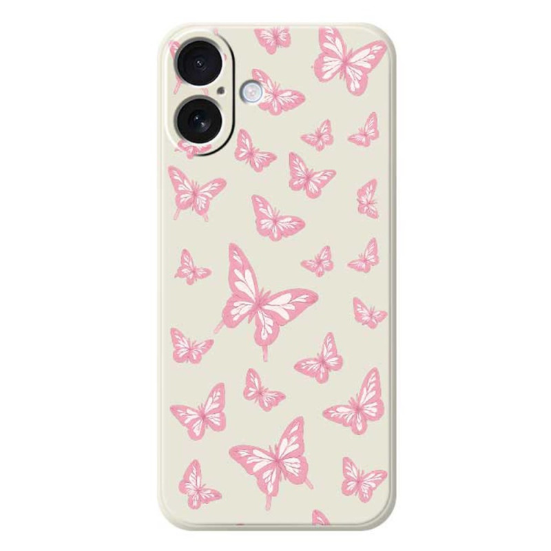 Coque iPhone 17 Silicone Liquide Papillons