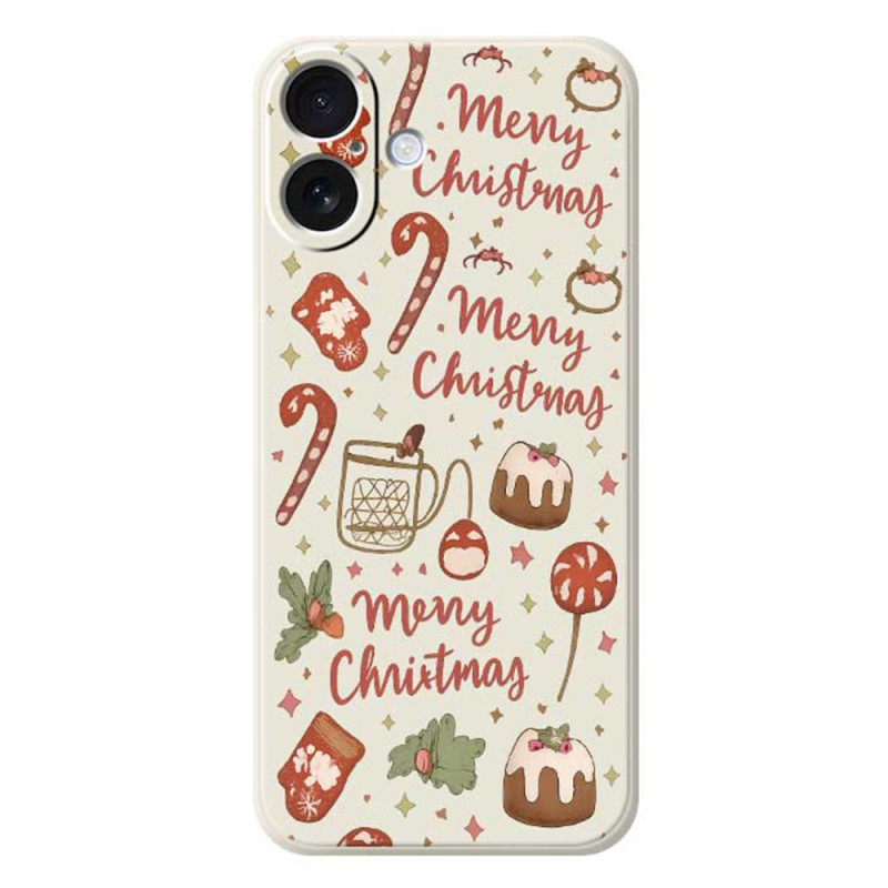 Coque iPhone 17 Silicone Liquide Noël
