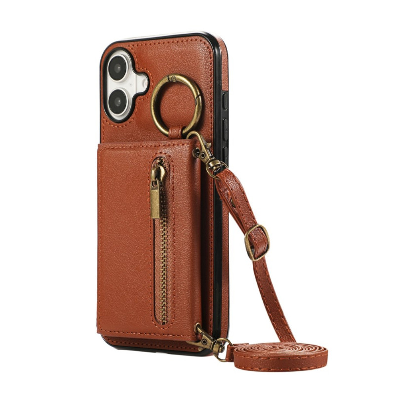 Coque iPhone 17 Portefeuille à Fermeture Éclair