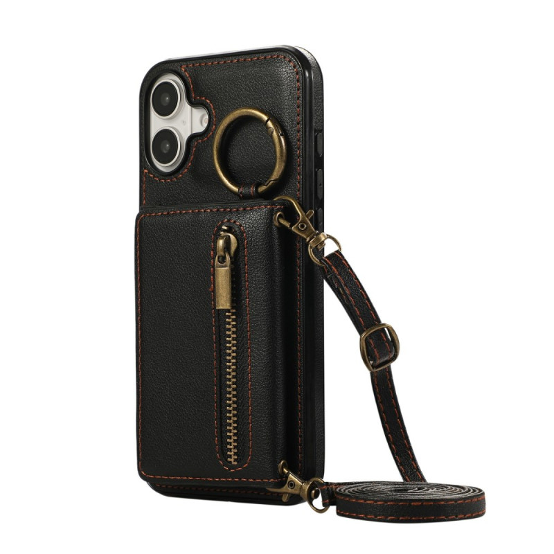 Coque iPhone 17 Portefeuille à Fermeture Éclair