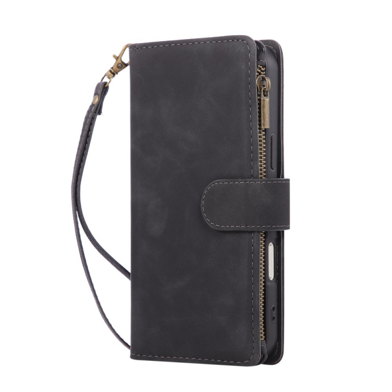 Housse iPhone 17 Pro Portefeuille Effet Daim