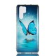 Coque Huawei P30 Pro Papillon Bleu Fluorescente