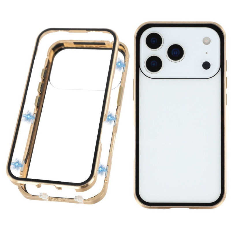 Coque iPhone 17 Pro Verre Trempé Double Face et Aimants