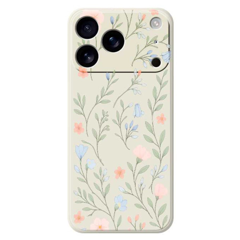 Coque iPhone 17 Pro Silicone Liquide Floralie