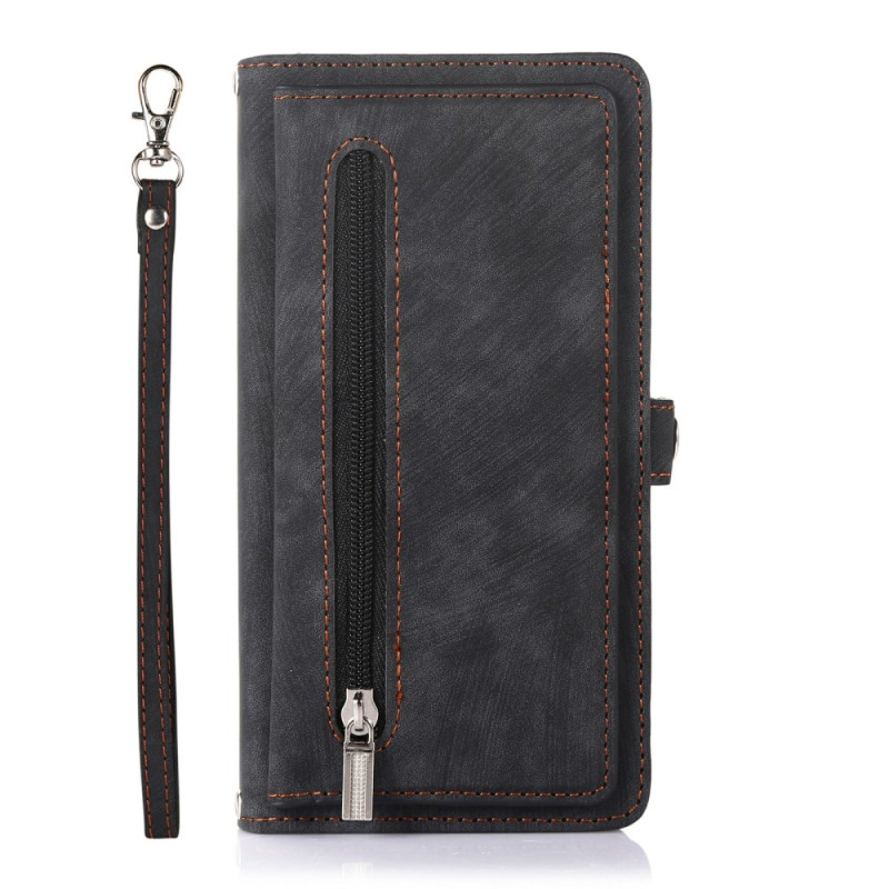 Housse iPhone 17 Pro Portefeuille Effet Daim
