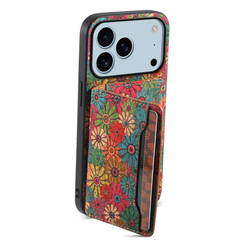 Coque iPhone 17 Pro Motif Floral et Support Intégré