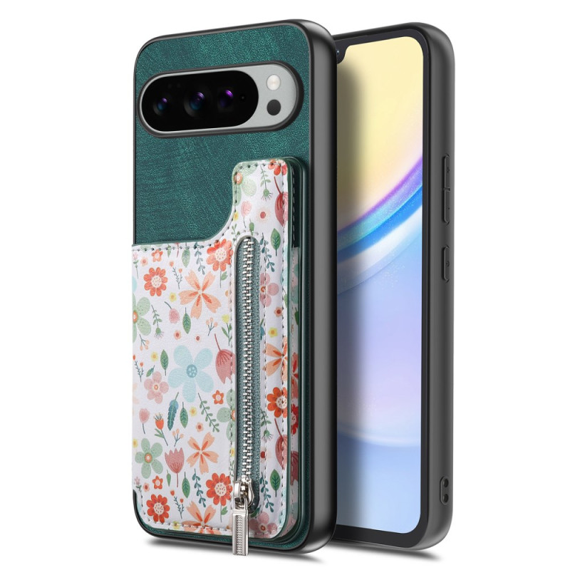 Coque Google Pixel 10 Pro XL Portefeuille Fleuri