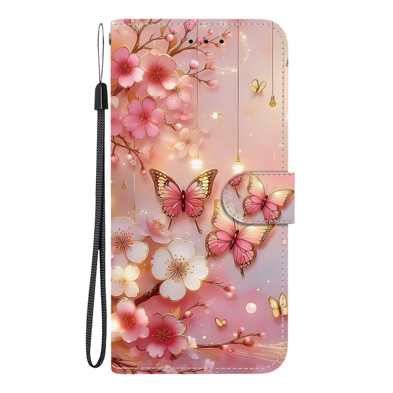 Housse Samsung Galaxy A07 Papillons Lanterne