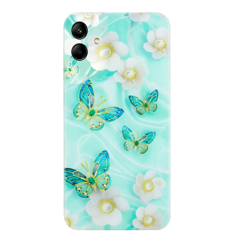 Coque Samsung Galaxy A07 Motif Papillons et Fleurs