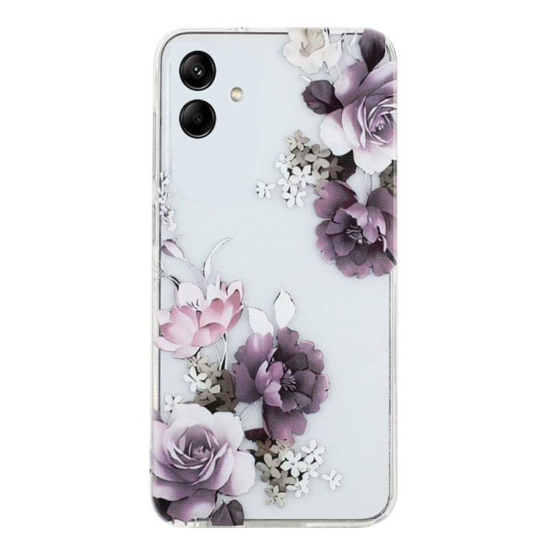 Coque Samsung Galaxy A07 Pivoines Violettes