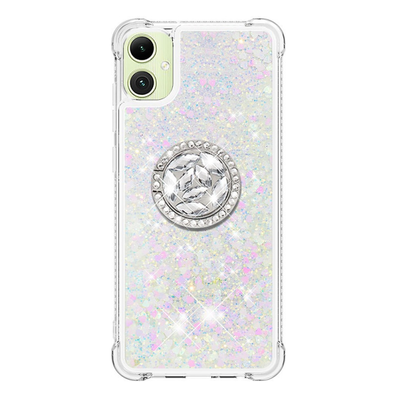 Coque Samsung Galaxy A07 Anneau-Support Paillettes