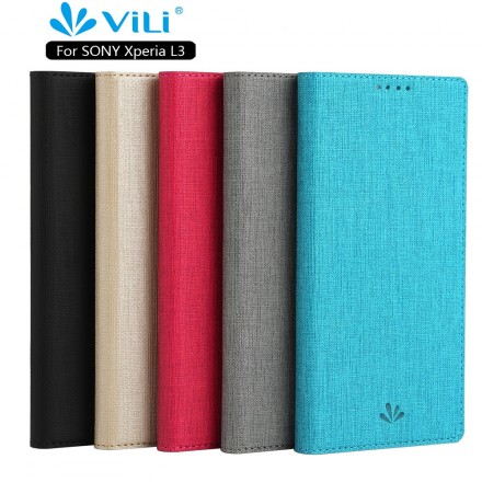 Flip Cover Sony Xperia L3 Texturée Flip Cover Sony Xperia L3 Texturée
