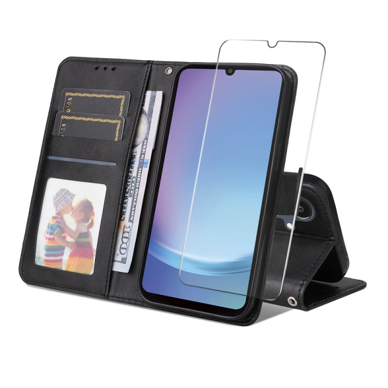 Housse Samsung Galaxy A07 Simili Cuir avec Protection d'Écran