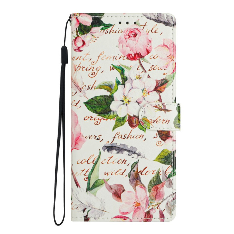Housse Samsung Galaxy A18 4G / A17 4G / 5G Feuilles et Fleurs