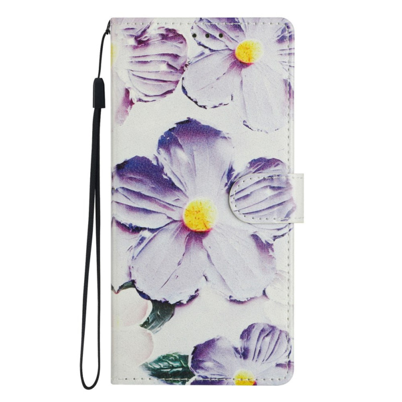 Housse Samsung Galaxy A18 4G / A17 4G / 5G Motif Floral Violet
