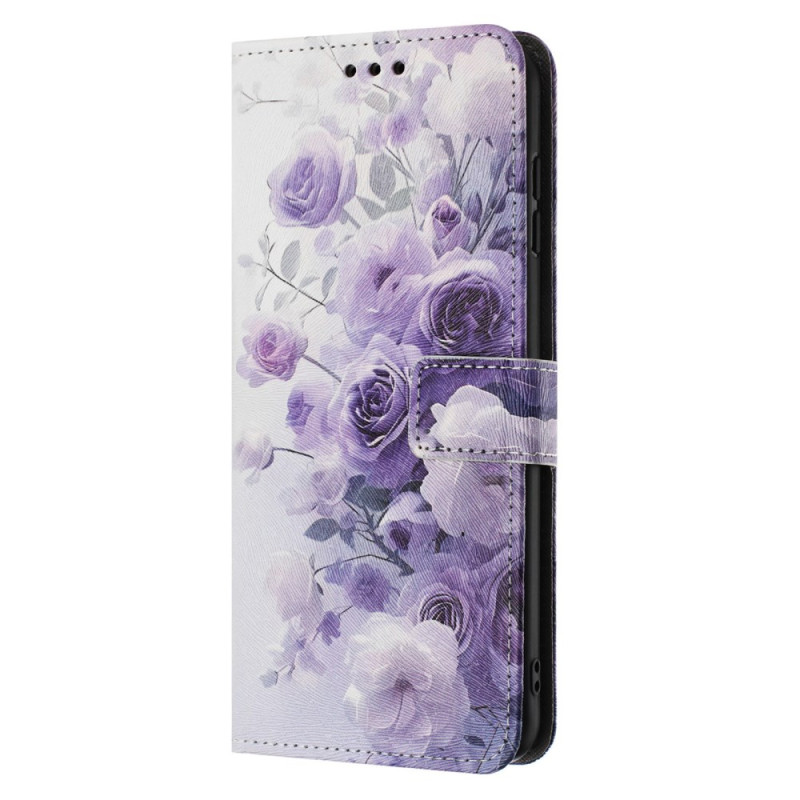 Housse Samsung Galaxy A17 5G / A26 5G Roses Violettes