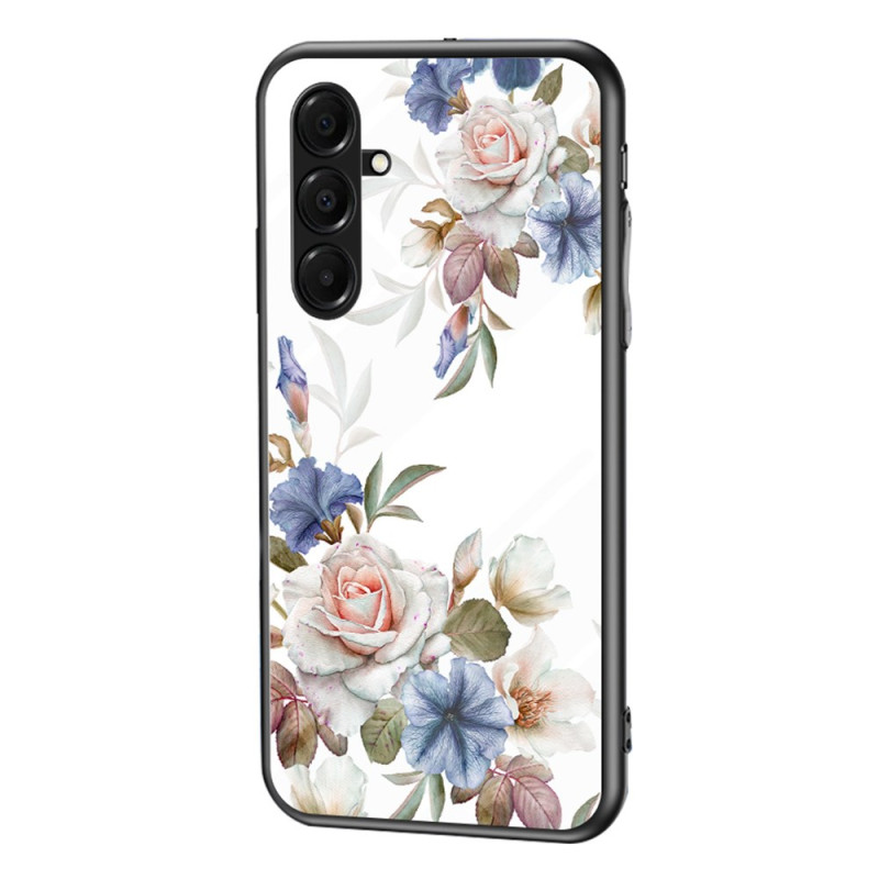 Coque Samsung Galaxy A18 4G / A17 4G / 5G Verre Trempé Fleurs