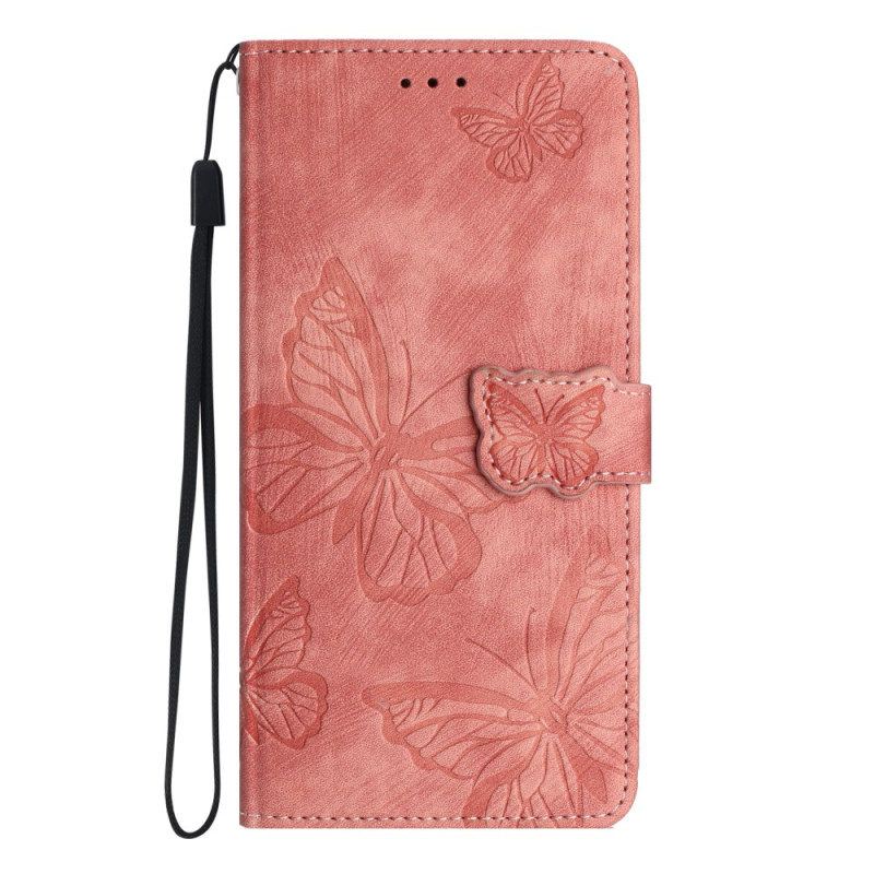 Housse Samsung Galaxy A18 4G / A17 4G / 5G Effet Daim Papillons
