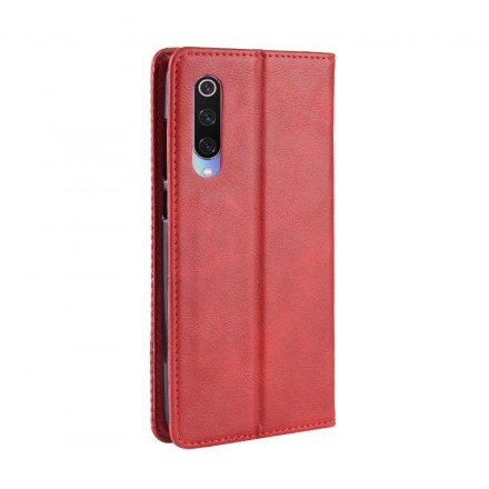 Flip Cover Xiaomi Mi 9 Effet Cuir Vintage Stylisé