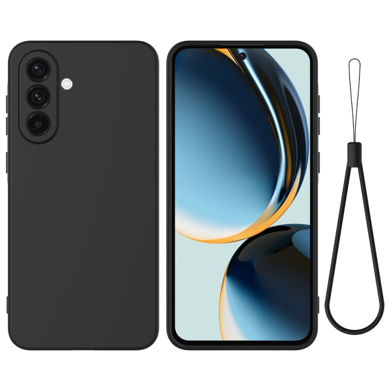 Coque Samsung Galaxy A18 4G / A17 4G / 5G Silicone Liquide avec Lanière