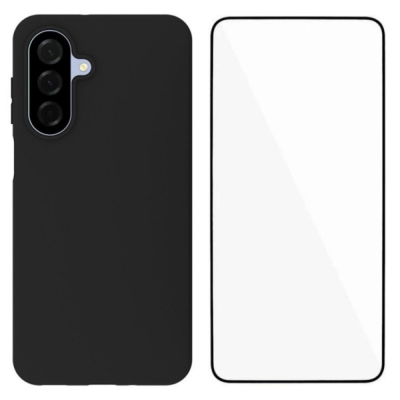 Coque Samsung Galaxy A17 5G Silicone avec Protection d'Écran en Verre Trempé