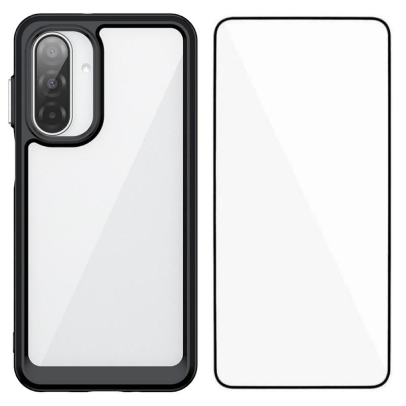 Coque Samsung Galaxy A17 5G Hybride avec Protection Écran en verre Trempé