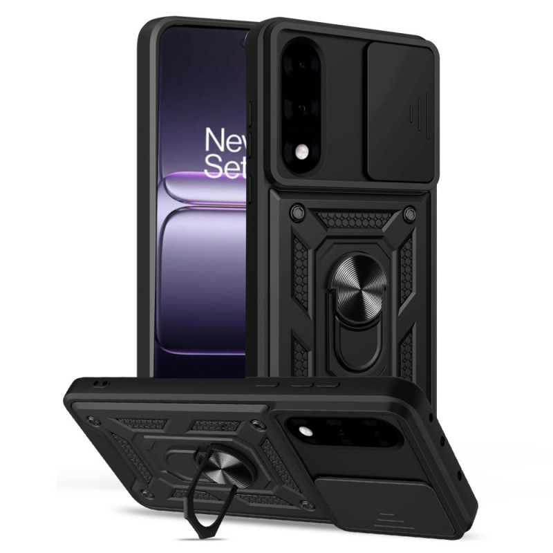 Coque OnePlus Nord 5 Couvercle Coulissant pour Caméra et Support