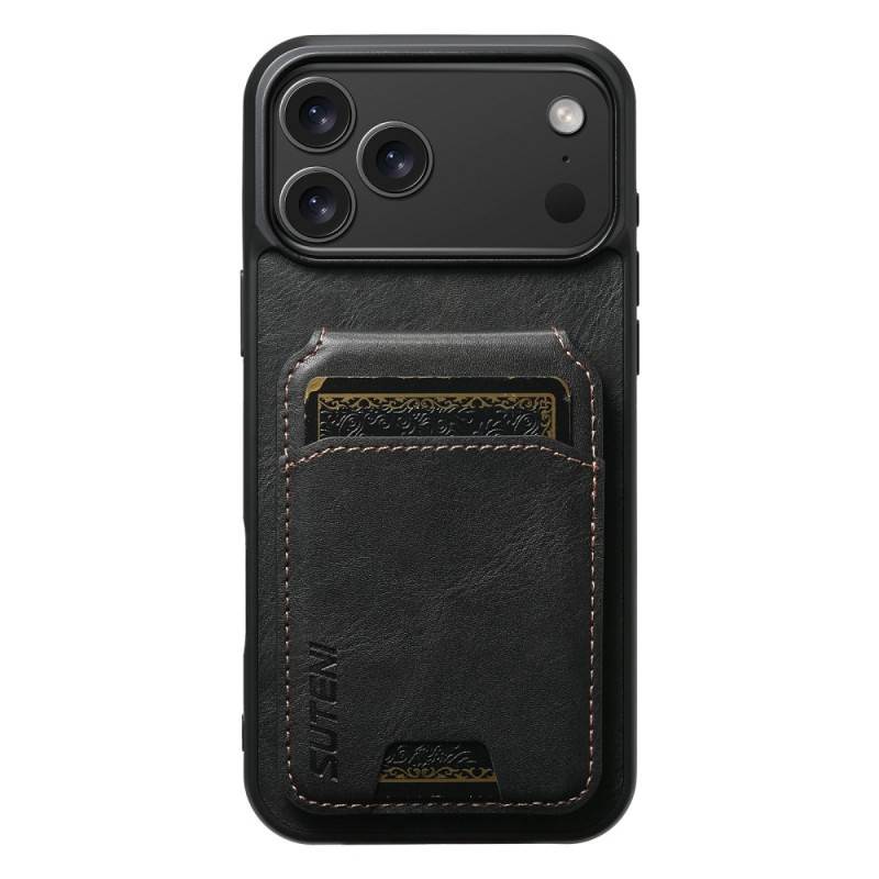 Coque iPhone 17 Pro Max Porte-Cartes Texture Ciré SUTENI