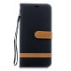 Housse Samsung Galaxy J4 Plus Tissu Et Effet Cuir Housse Samsung Galaxy J4 Plus Tissu Et Effet Cuir