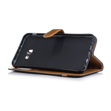 Housse Samsung Galaxy J4 Plus Tissu Et Effet Cuir Housse Samsung Galaxy J4 Plus Tissu Et Effet Cuir