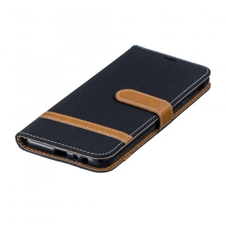 Housse Samsung Galaxy J4 Plus Tissu Et Effet Cuir Housse Samsung Galaxy J4 Plus Tissu Et Effet Cuir