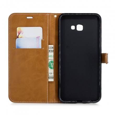 Housse Samsung Galaxy J4 Plus Tissu Et Effet Cuir Housse Samsung Galaxy J4 Plus Tissu Et Effet Cuir