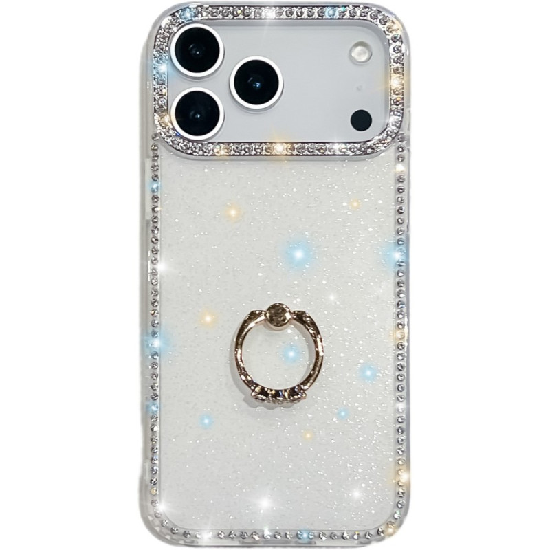 Coque iPhone 17 Pro Max Anneau-Support et Strass
