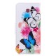 Housse Samsung Galaxy J4 Plus Papillons et Fleurs Peints Housse Samsung Galaxy J4 Plus Papillons et Fleurs Peints
