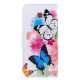 Housse Samsung Galaxy J4 Plus Papillons et Fleurs Peints