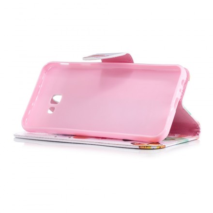 Housse Samsung Galaxy J4 Plus Papillons et Fleurs Peints Housse Samsung Galaxy J4 Plus Papillons et Fleurs Peints