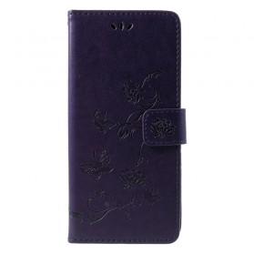 Housse Samsung Galaxy J4 Plus Papillons et Fleurs D'Asie