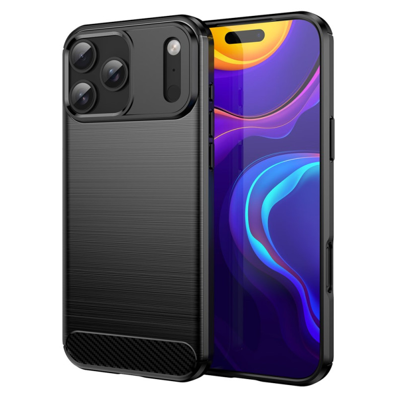 Coque iPhone 17 Pro Max Fibre Carbone Brossée