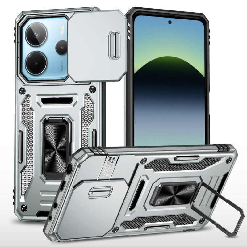 Coque Xiaomi Redmi Note 14 5G Ultra Résistante avec Support et Protecteur Objectif